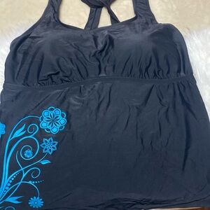 Tankini top by Merona in a size 24 beautiful cris cross detailing in the back